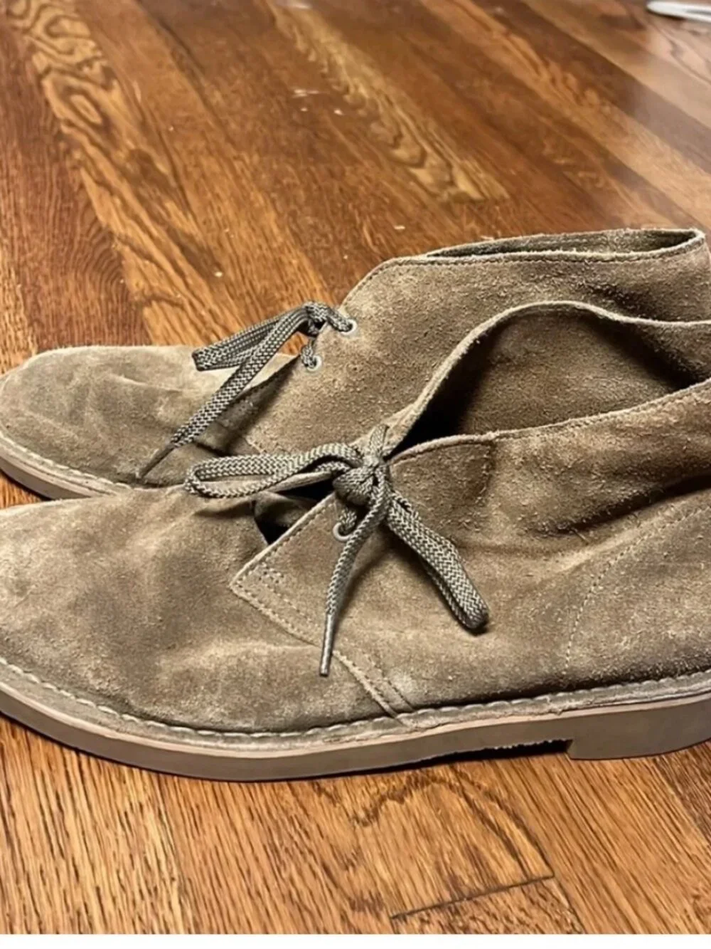Clarks Desert Boots Men's Suede Taupe Size 11 Ortholite